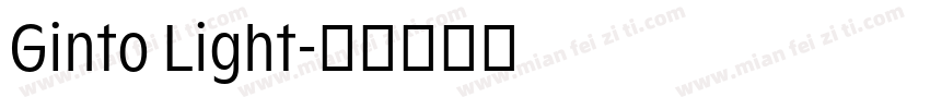 Ginto Light字体转换